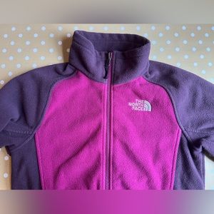 Pink and purple North Face jacket